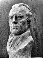 Czesław Miłosz, gips pat.